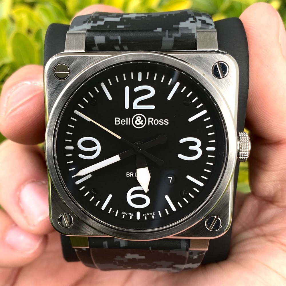 (SOLD)Bell & Ross BR03-92 42mm Black on Steel